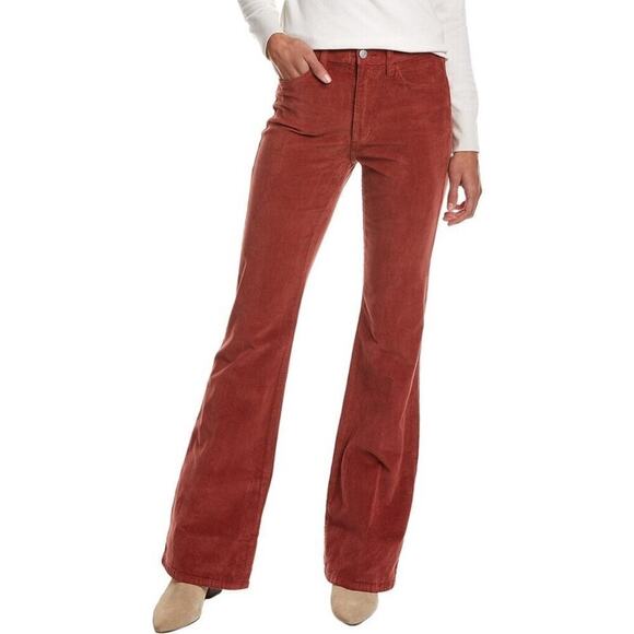 Joe's Jeans Pants Corduroy High-Rise Flare Leg Jeans in Brick Red NWT 32 - Picture 1 of 10